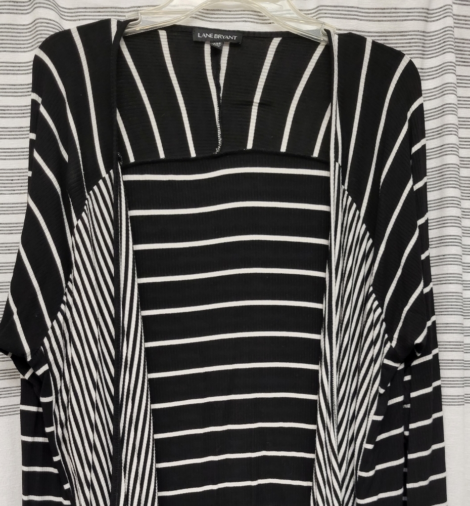 Lane Bryant Open Front Angled Cardigan 14/16